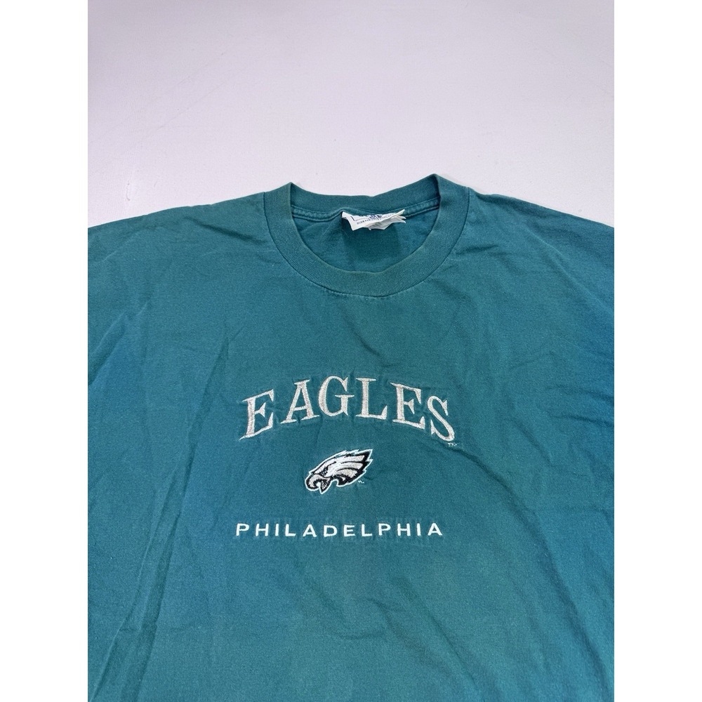 Vintage Y2K Philadelphia Eagles Green Shirt Men's 2XL Nutmeg Mills Lee Sport NFL